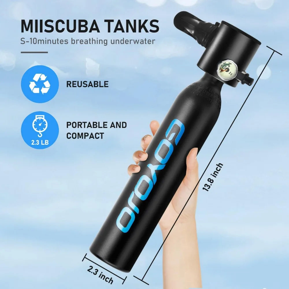 Kaalee Mini Scuba Tank With Pump For Snorkeling
