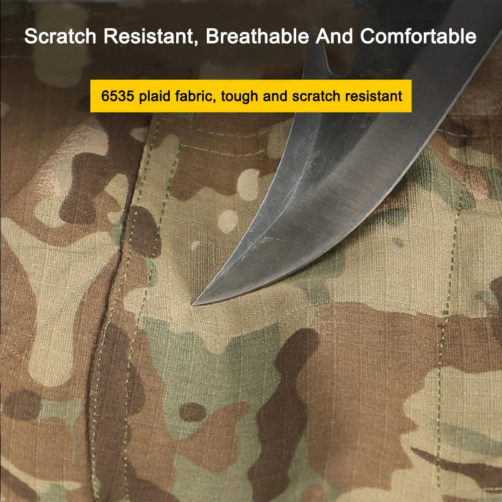 Combat Pants Tactical Camouflage Multicam For Outdoor Trekking Hunting