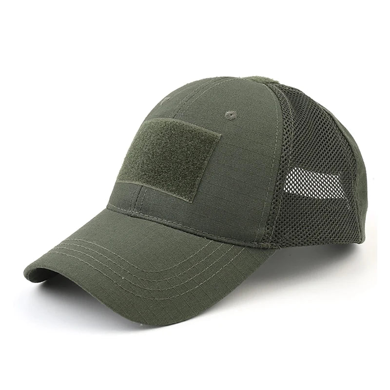 NONECN Outdoor Multicam Camouflage Adjustable Mesh Hat