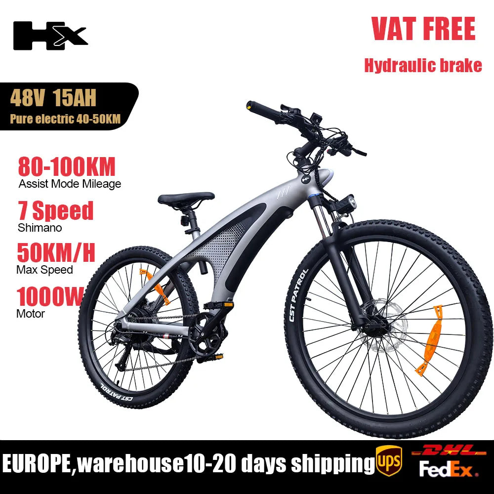 Huanci HX Q5 2000W Electric Mountain Ebike Removable Battery 57KMH
