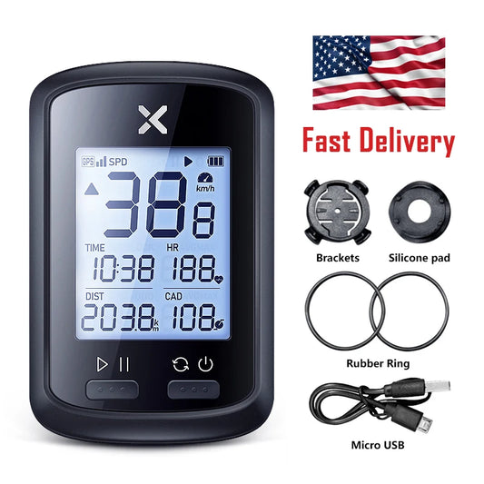 XOSS G Plus Bike GPS Computer Wireless Speedometer IPX7 Waterproof