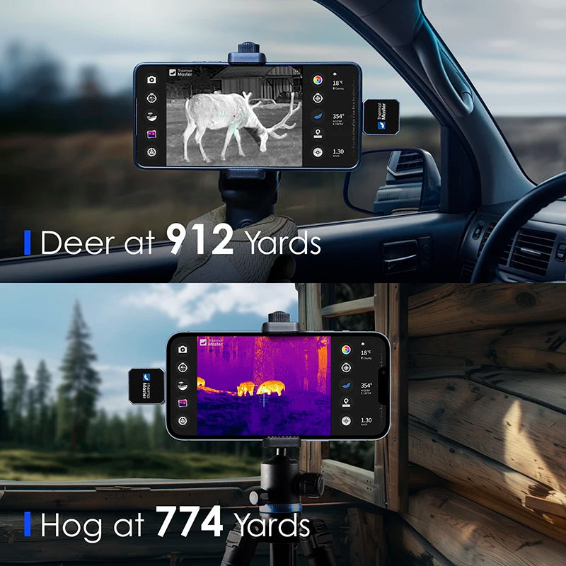 X3 Thermal Camera for Hunting15X Zoom 384*288 For Android Mobile Phone, 15mm Lens 1500m Long Distance