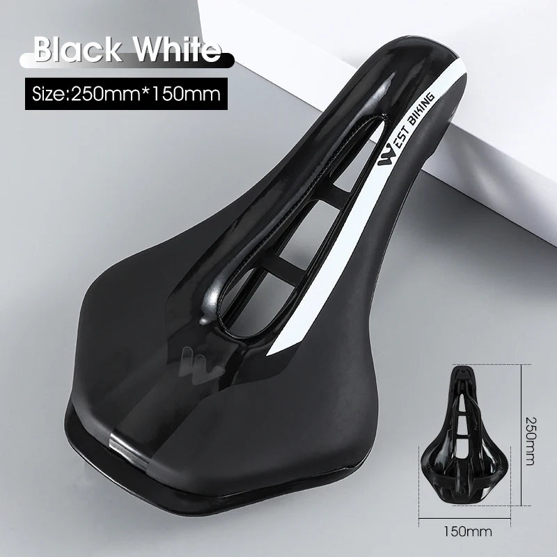West Biking Road Bike Gel Saddle PU Leather Cushion Ultralight
