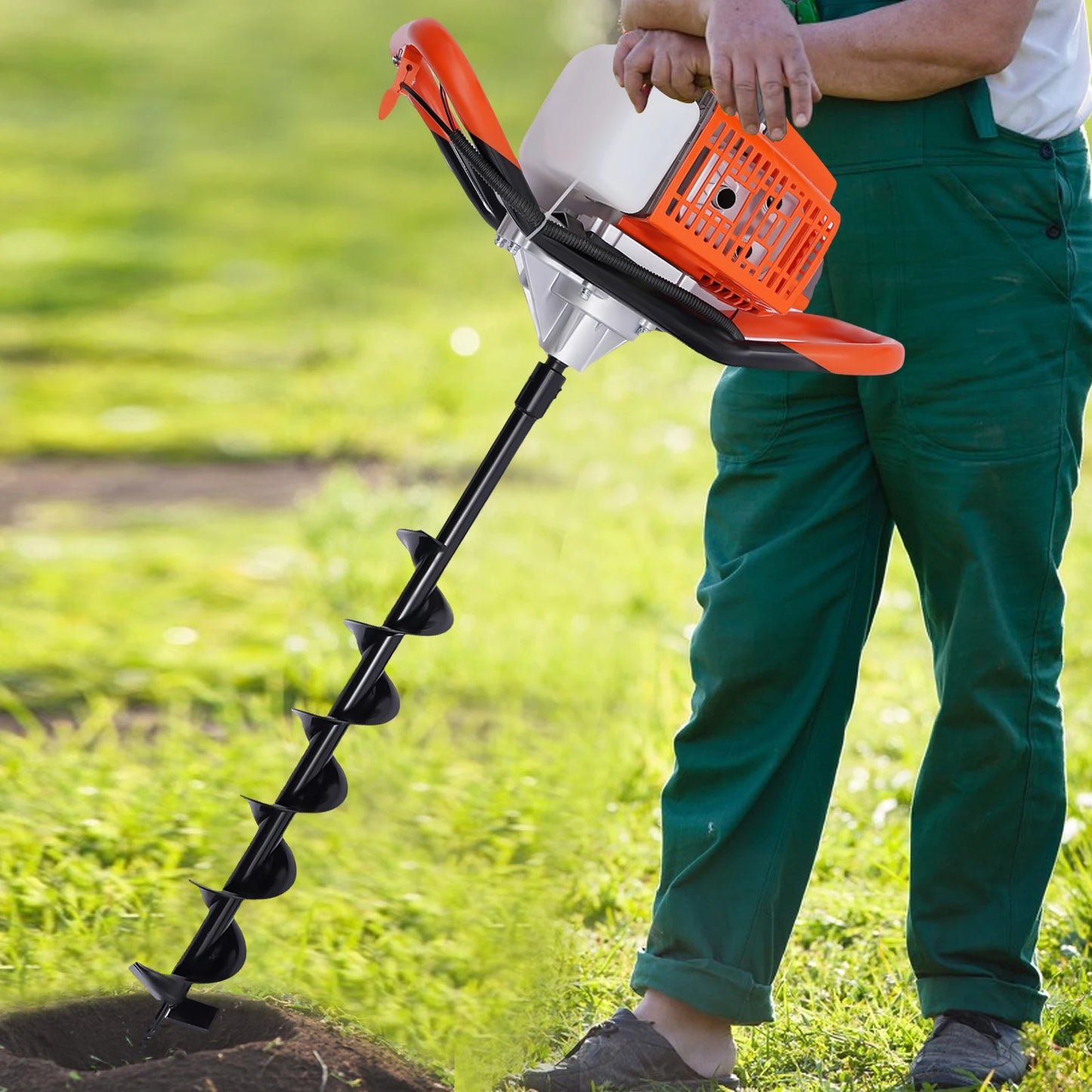 CNCEST Gas Powered Post Hole Digger Earth Auger Drill Set