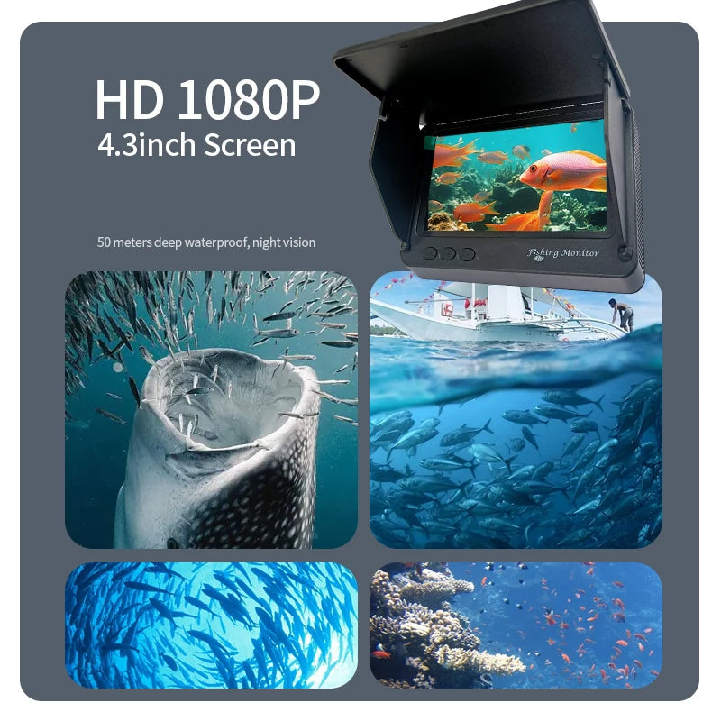 GUANMOU Portable Underwater Ice Fishing Camera With Infrared Night Vision