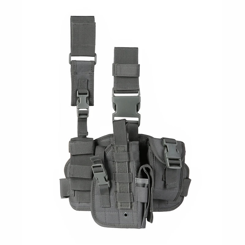 Tactical Leg Gun Holster Nylon Camouflage Right Hand
