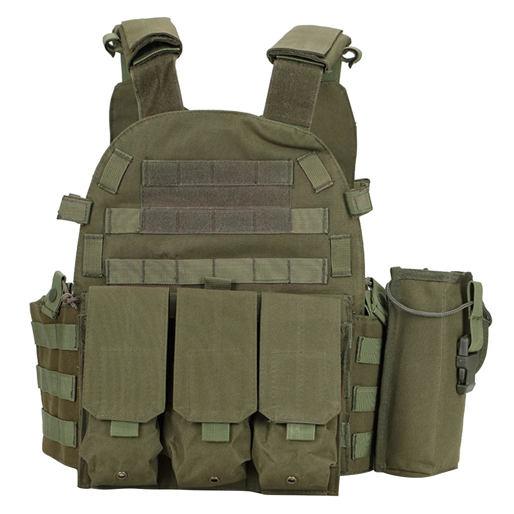 NONECN Nylon Tactical MOLLE Vest Carrier Outdoor Airsoft Hunting