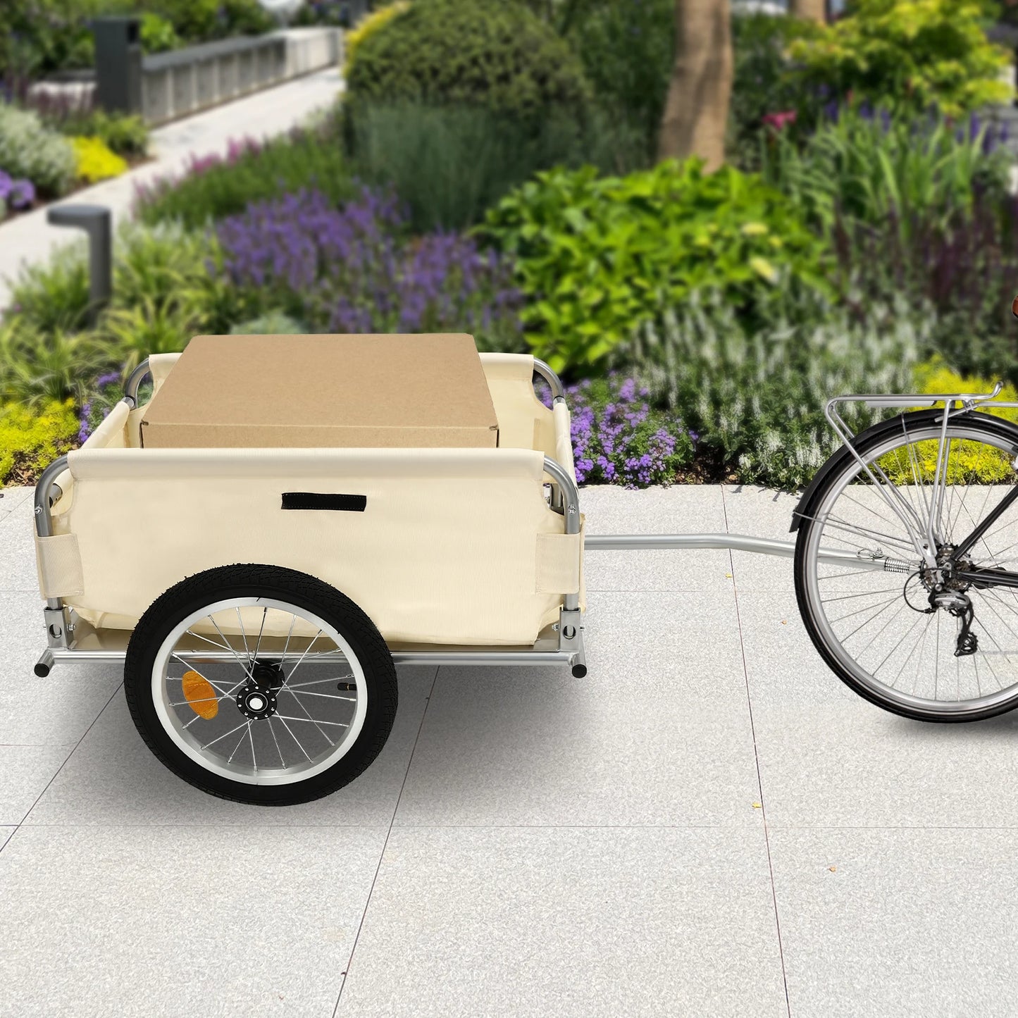 High-concerned Bicycle Cargo Trailer 50kg Load Aluminum Utility