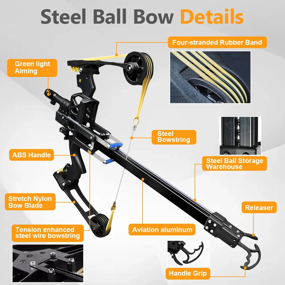 Compound Bow With All Metal Construction And Adjustable Aim