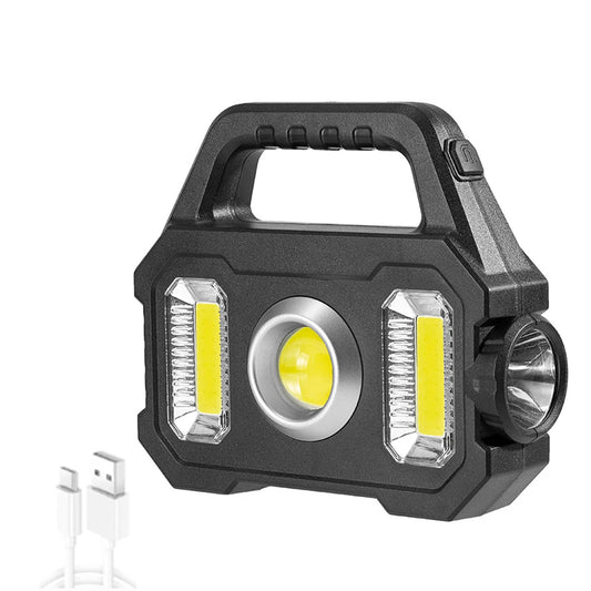Shunmaii 500lm Solar LED Camping Lantern With USB Rechargeable COB