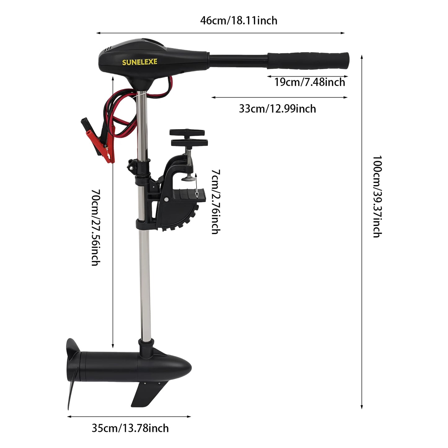 Hangkai L40 12V Electric Outboard Trolling Motor For Inflatable Boats