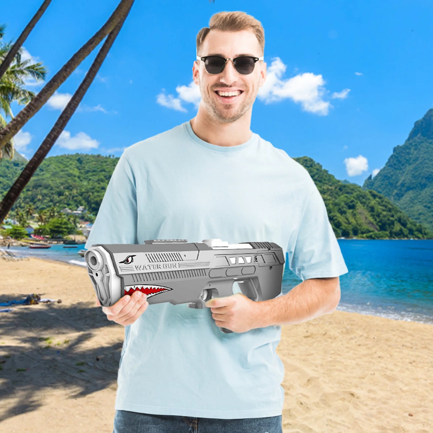 Hign-concerned Shark Electric Water Gun With Long Range