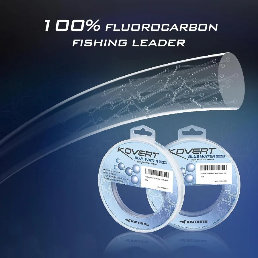 KastKing Kovert Fluorocarbon Fishing Line For Deep Water Angling