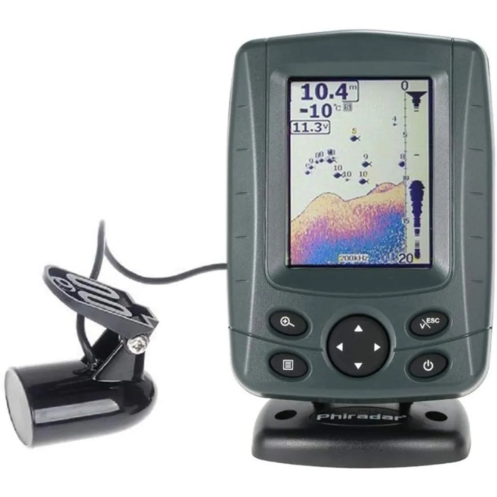 Dual Frequency Fish Finder 200KHz 83KHz Multilingual Autozoom
