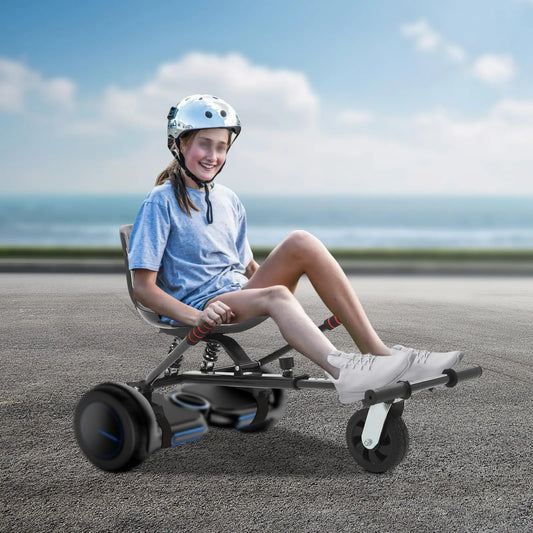 Bymaocar Hoverboard Go Kart Seat With Rear Shock Absorption