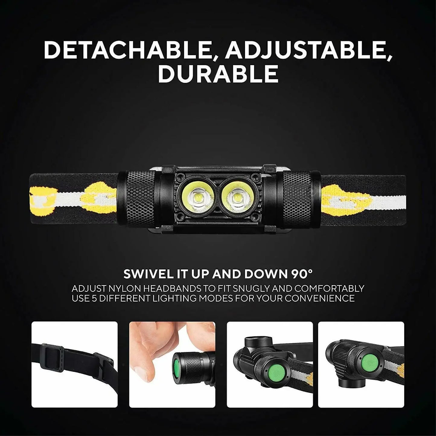 Sofirn H25S Mini LED Headlamp XML 1200 Lumen USB Rechargeable