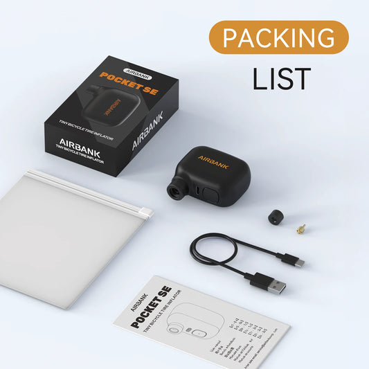 AIRBANK Pocket SE Mini Portable Electric Pump For Bicycle