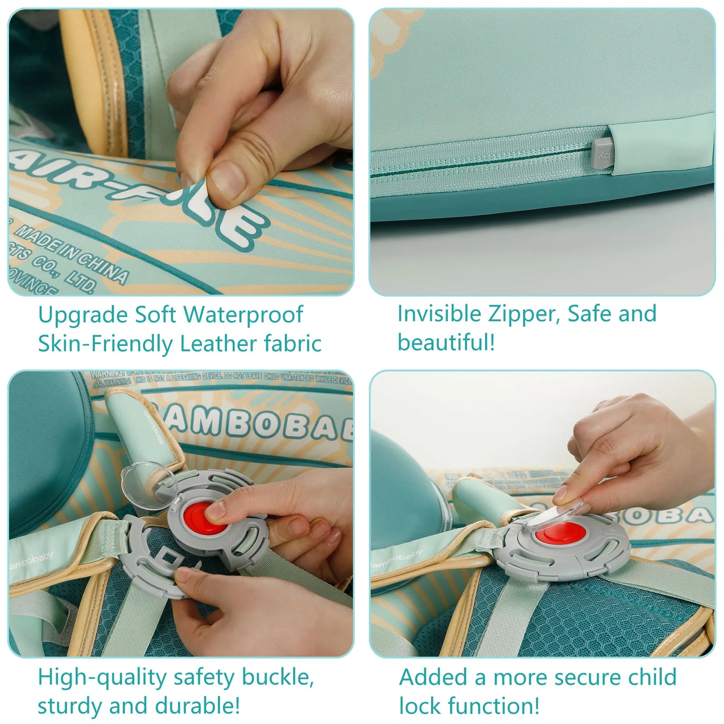 HECCEI Infant Pool Float Swim Trainer 3 To 24 Months