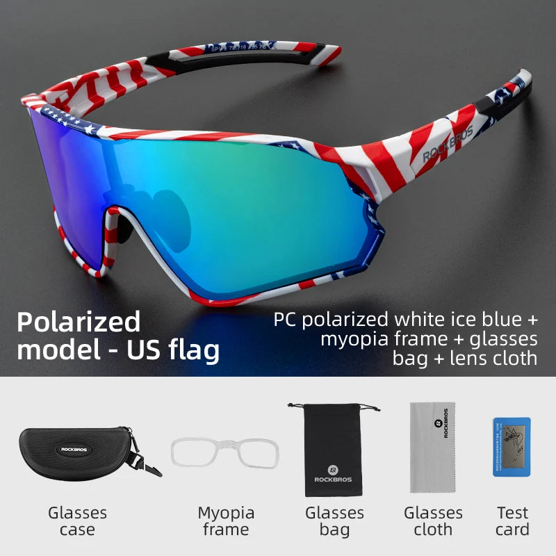 ROCKBROS Polarized UV400 Sunglasses For Outdoor Sports Cycling