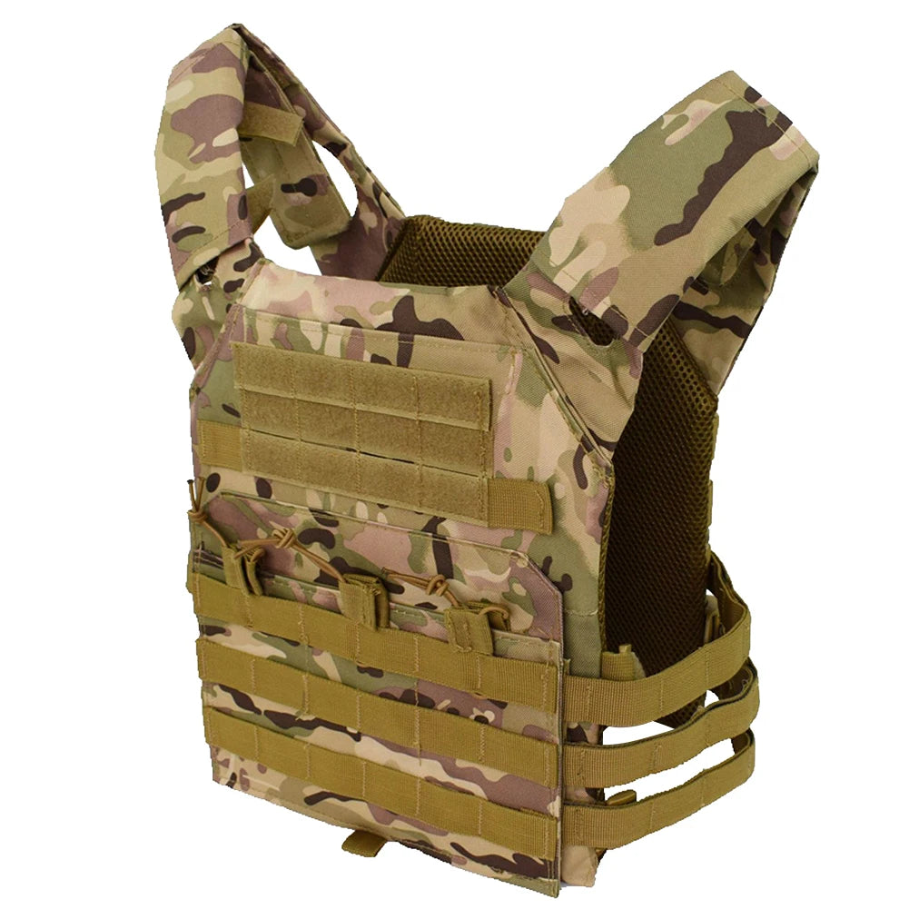 NONECN Nylon Tactical MOLLE Vest Carrier Outdoor Airsoft Hunting