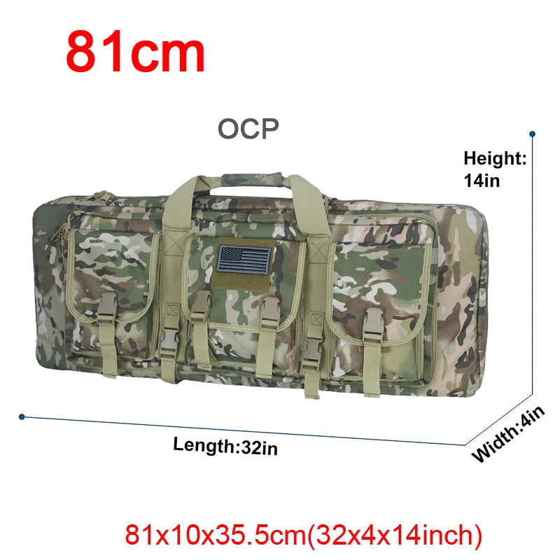 LQARMY Tactical Double Rifle Case with Molle System