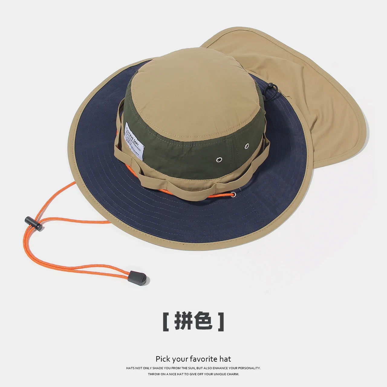 Japanese Bucket Hat UPF 50+ Waterproof Quick-Dry Capello Pescatore