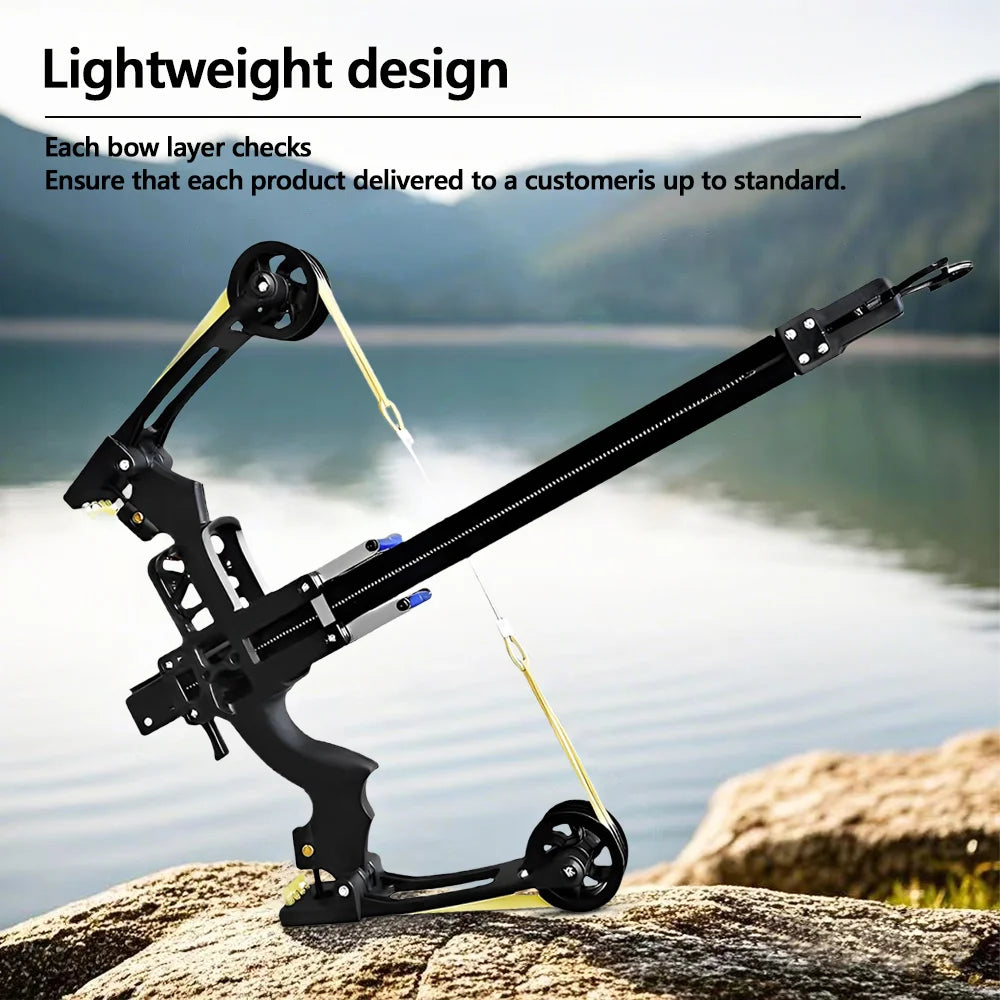 Compound Bow With All Metal Construction And Adjustable Aim