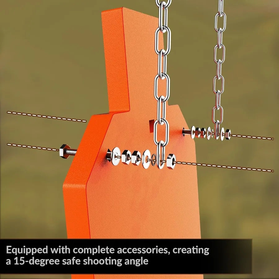 AR 500 Steel Target Silhouette Laser Cut Heavy Duty Plate
