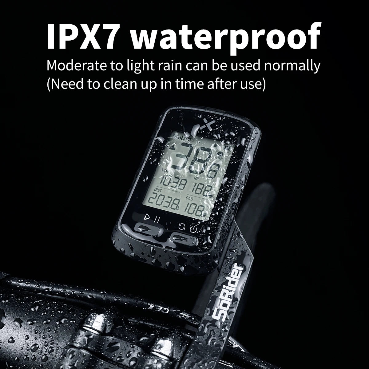 XOSS G Plus Bike GPS Computer Wireless Speedometer IPX7 Waterproof