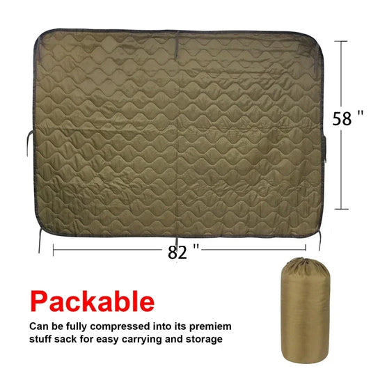 LQARMY Tactical Poncho Liner Woobie Camouflage Water Repellent