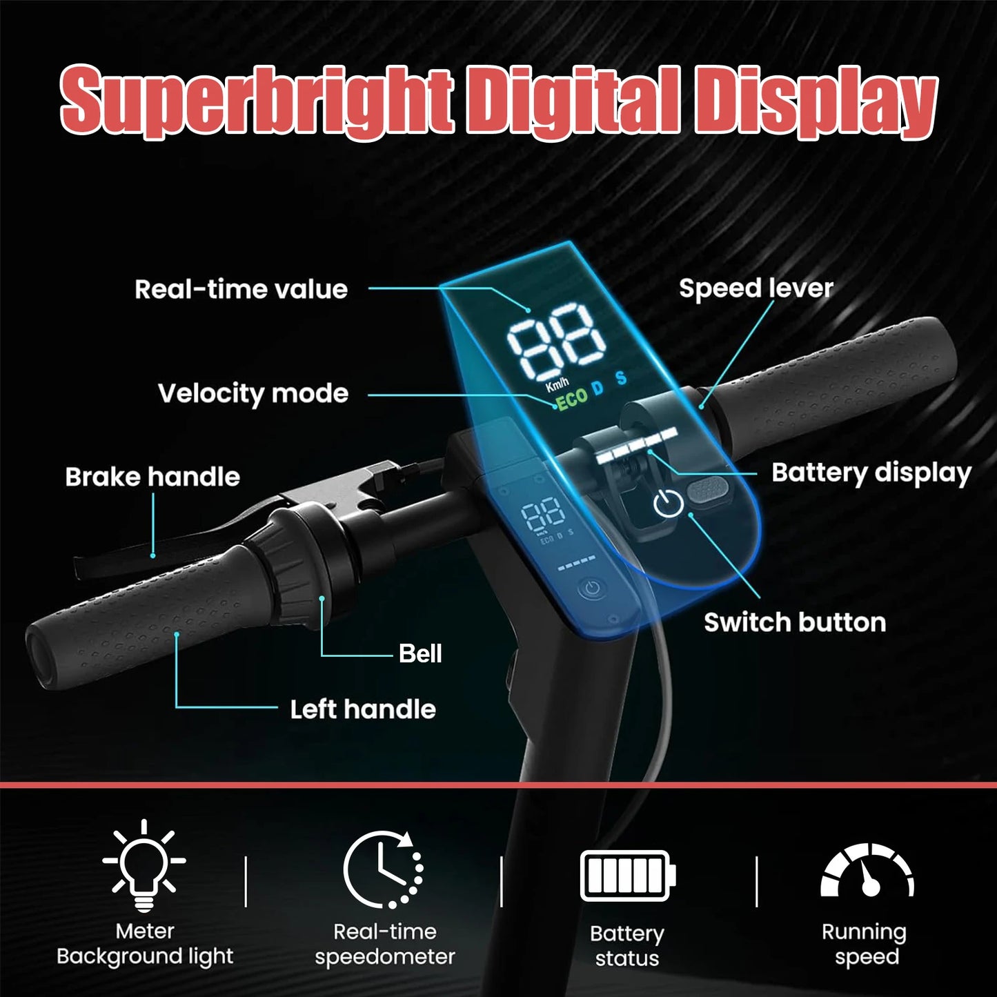 HEZZO G30 500W Dual Motor Electric Scooter Folding