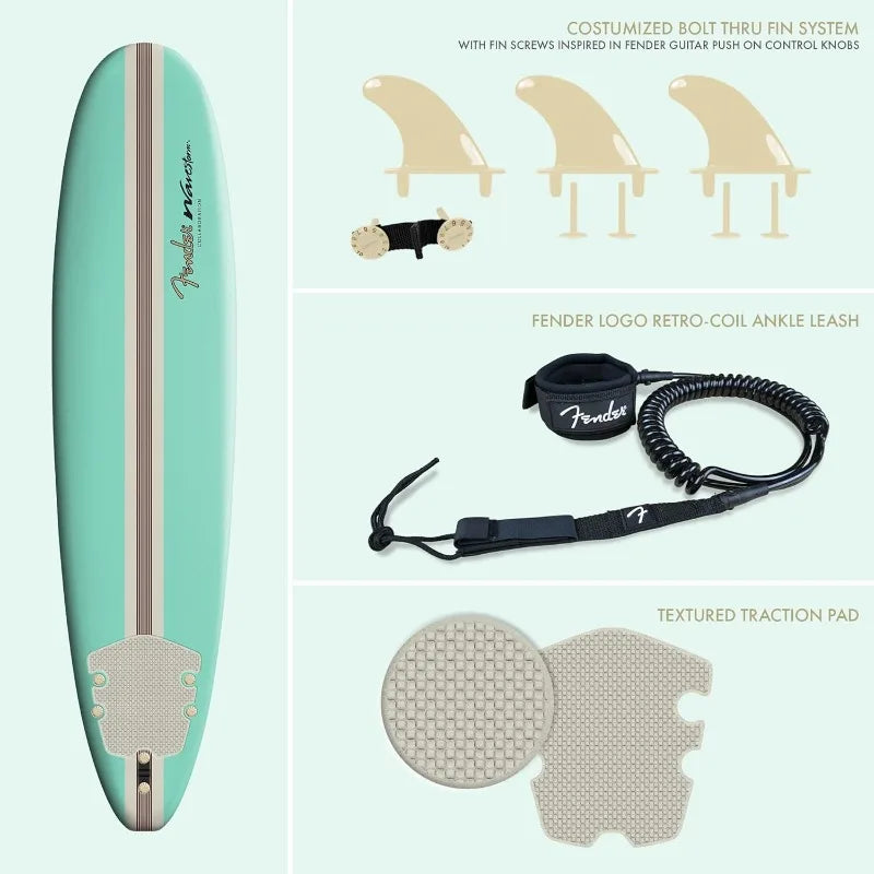 YTYIN Collaboration Foam Surfboard for Adults and Kids