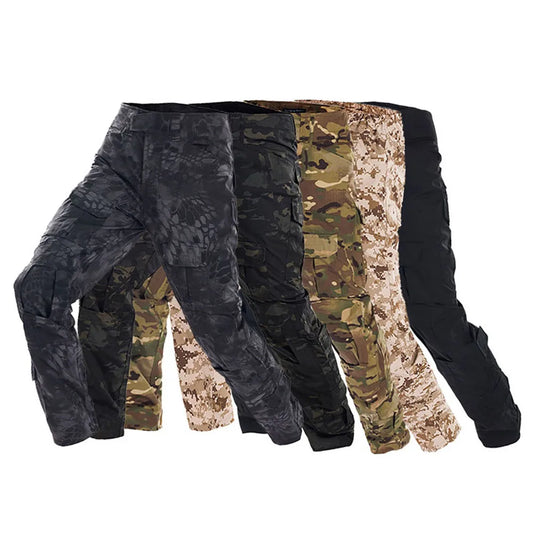 Combat Pants Tactical Camouflage Multicam For Outdoor Trekking Hunting