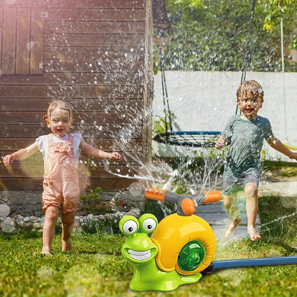 Shunmaii Cartoon Snail Water Sprinkler For Summer Backyard Fun