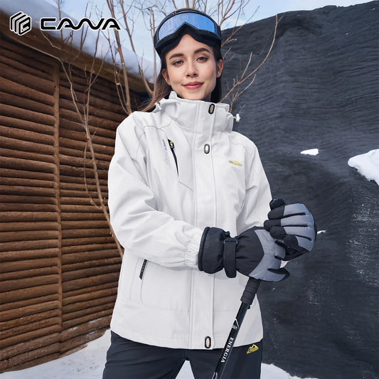 Cavva Women's Three In One Waterproof Fleece Jacket Ski Parka