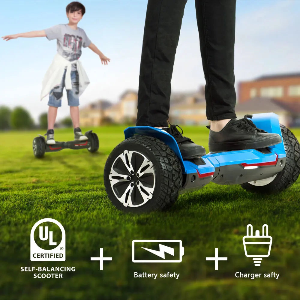 Gyroor All Terrain Hoverboard With Bluetooth Speakers And LED Lights