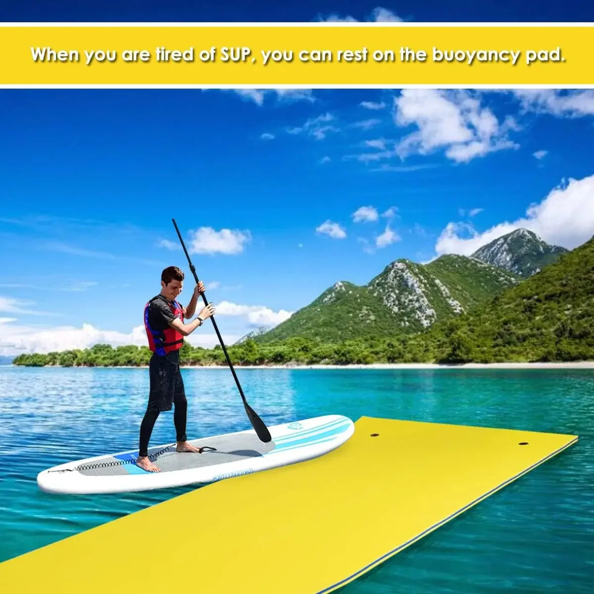 25 Pounds Floating Water Pad Lily Pad Foam Beach Mat For Recreation