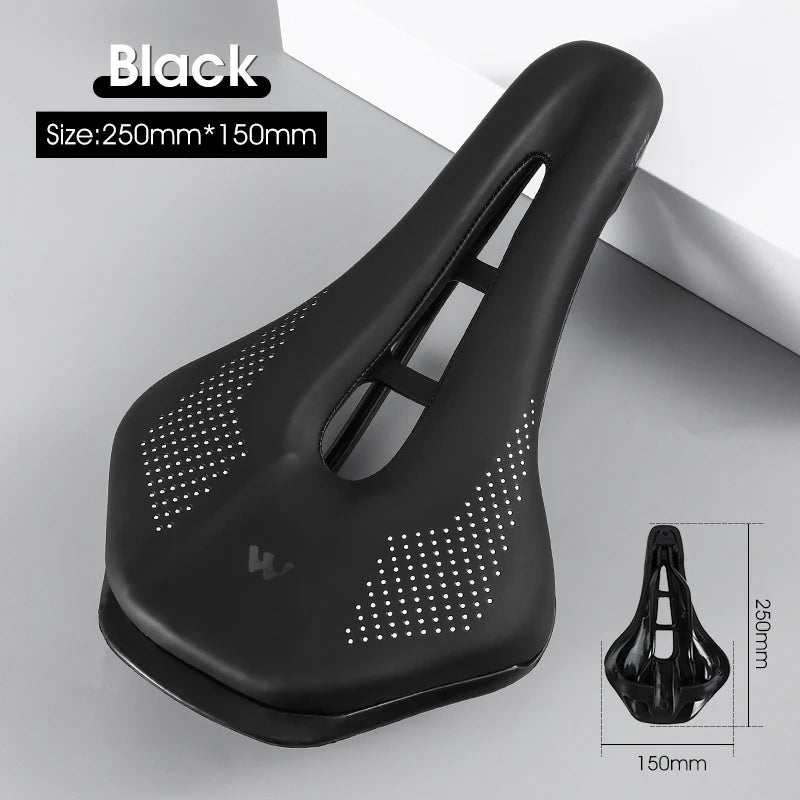 West Biking Road Bike Gel Saddle PU Leather Cushion Ultralight