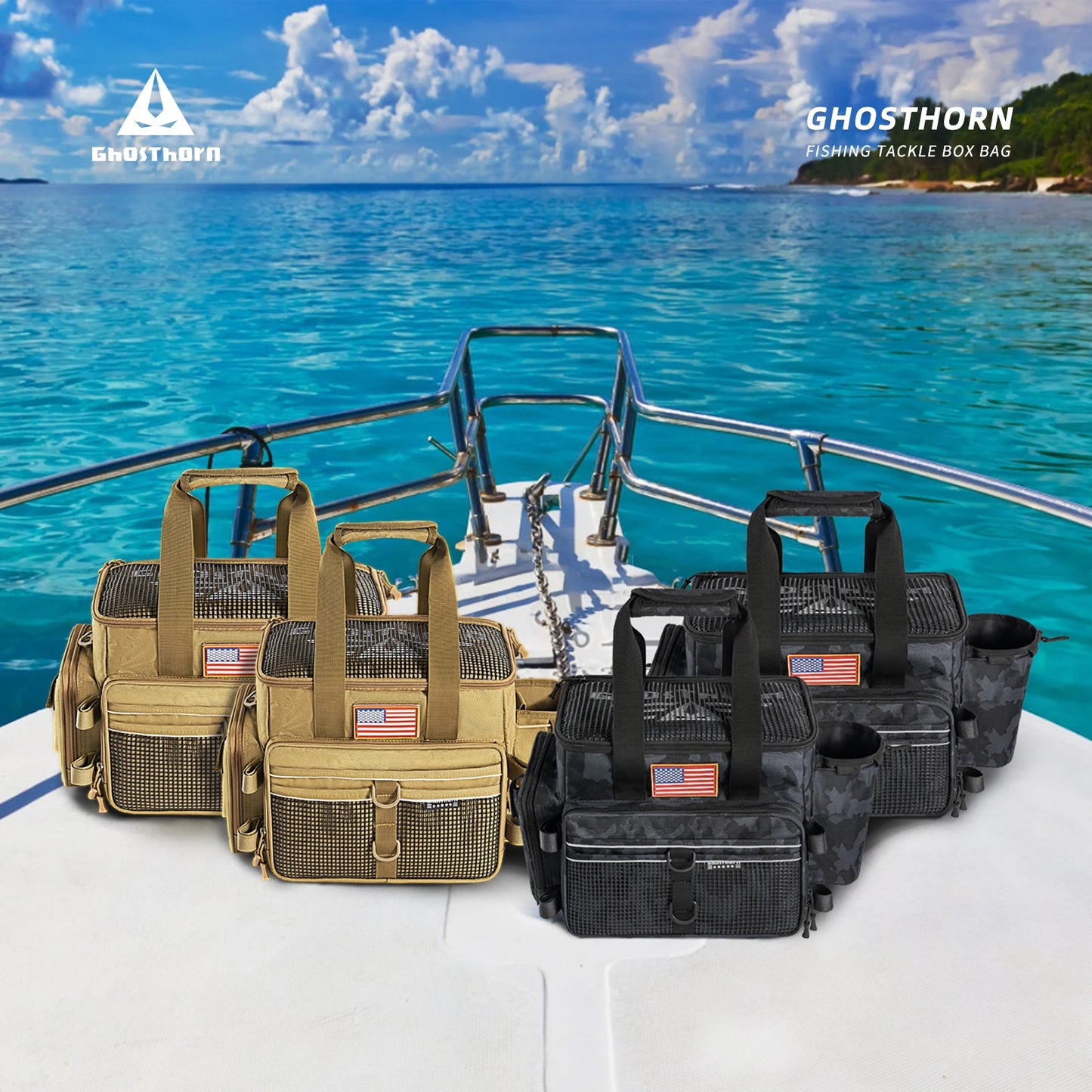 Salt Water Resistant Tackle Box Bag For Fishing Gear