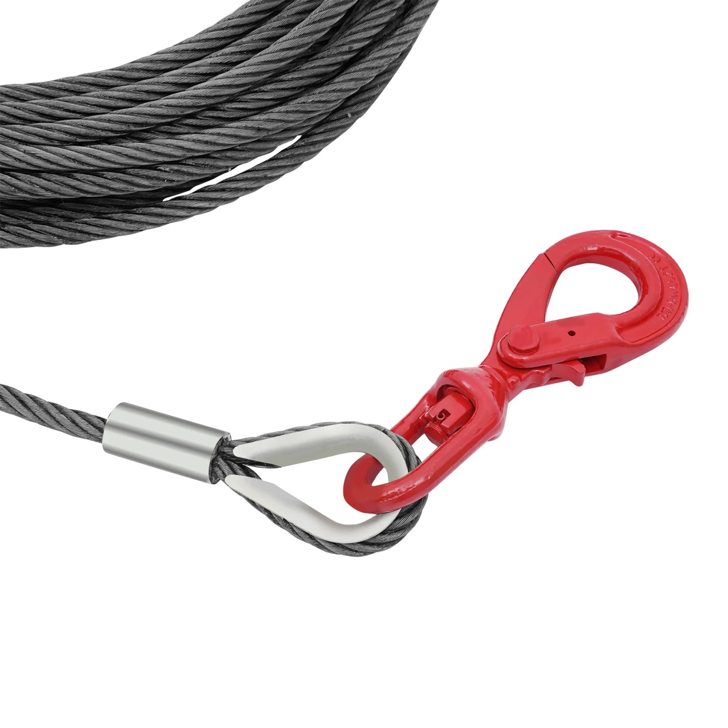 Hign Concerned Heavy Duty Winch Cable With Hook For Lifting