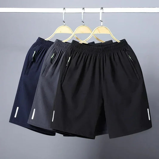 Ice Silk Men Beach Shorts Quick Dry Running Shorts